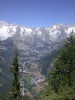 View of the valley of Courmayeur