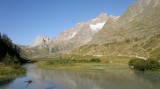 Lago Combal nell'alta Val Veny